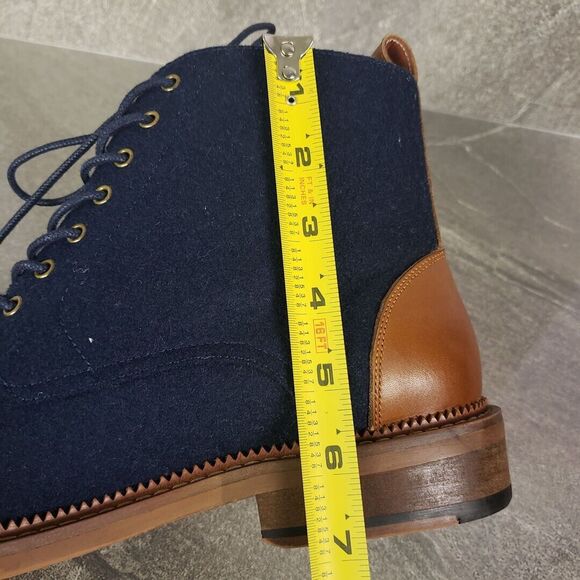 Vintage Foundry Co Boots Mens 9.5 M Blue & Tan Remingto Lace Up Chukka - Picture 12 of 12